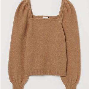 H&M camel Puff Long Sleeve